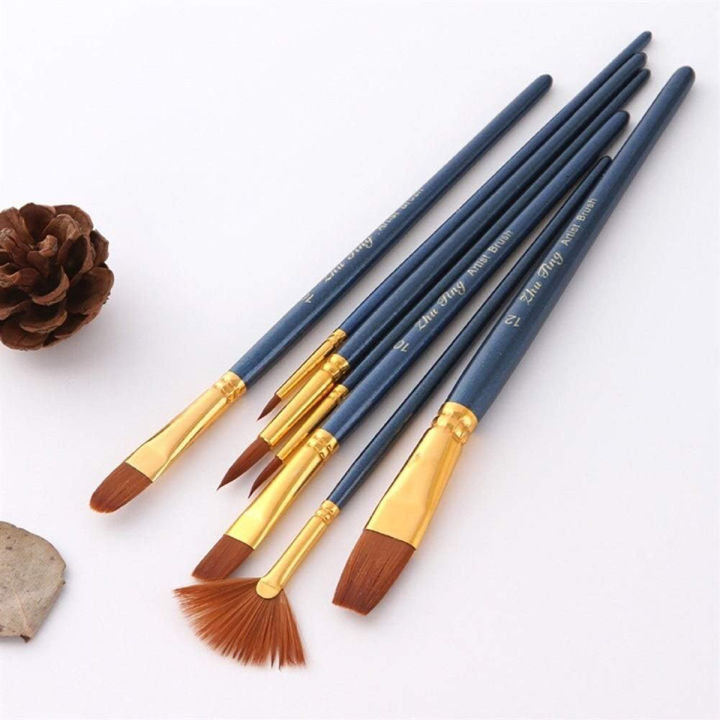 7%20Pcs%20Paint%20Brush%20Set%20and%201%20Pieces%20Artist%20Color%20Round%20Palette%20-%20Image%203