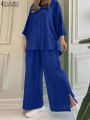 Women Casual 2PCS 2023 Autumn Solid Pant Sets Pocket Lapel Shirt Outfit Tracksuit. 