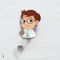 Fashion Clip Stationery ID Name Card Retractable Lanyards Mini Badge Holder.