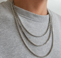Titanium Stainless Steel Chain For Men. 