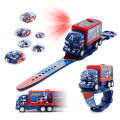 Dropshipping children's digital transformer toy watches, pull back car projection watches, cartoon electronic watch gifts.