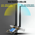 2.4G/5G 433Mbps 802.11ac Wireless BT4.0 WiFi PCI-E Network Card For Desktop UK. 