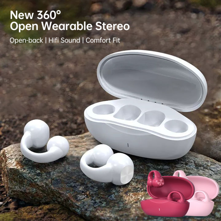 Noise Cancelling Sport Earbuds Air Conduction Earphones on the Machine TWS Bone Conduction Wireless Ear Bluetooth 5.2 Earphones Clip Empty