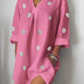 Polka Dots Women Beach Dress Saida De Praia Flax Bikini Cover Up Kaftan Beach Pareos De Playa Mujer Swimsuit Cover-up Superman.