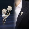 Retro bee chain brooch insect oil drop rhinestone brooch set chain clothing accessories female pin.