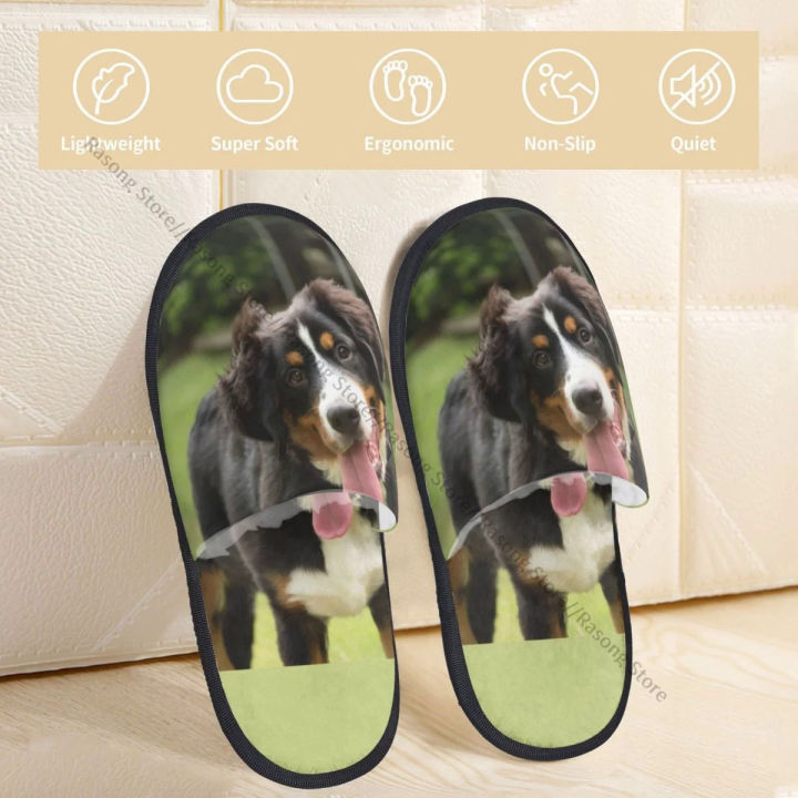 Winter%20Women%20Men%20Non-Slip%20Flat%20Slippers%20Cute%20Bernese%20Mountain%20Dog%20On%20Grass%20Indoor%20Fur%20Soft%20Warm%20Shoes%20-%20Image%204
