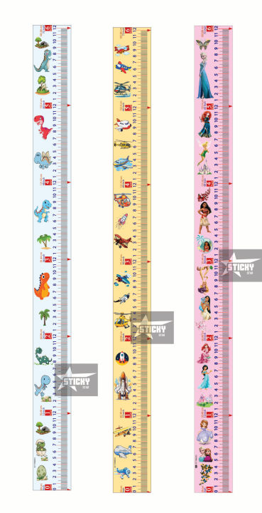 Kids Height measurement scale (Sticker Paper) বাচ্চাদের উচ্চতা পরিমাপের স্কেল (স্টিকার পেপার)
