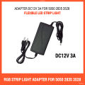 RGB Strip Light Adapter DC12V 3A Power Supply AC to DC for 5050 2835 3528 Flexible LED Strip Light - Rgb Led Strip Light - rgb light. 