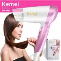 Kemey KM-6833 Cool and Hot 2 in 1 Electric Foldable Hair Dryer for Women - Hair Dryer - Hair Dryer. 