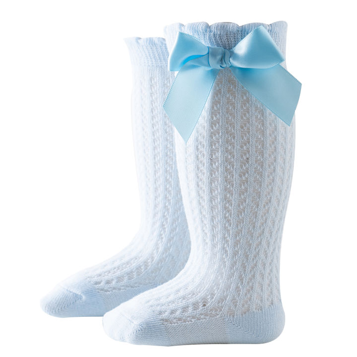 %E3%80%90Thriving%E3%80%91%20Baby%20Girl's%20Socks,%20Breathable%20Comfortable%20Infant%20Stockings%20with%20Bowknot%20for%20Birthday%20Party%20Vacation%20Photography%20-%20Image%203