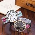 2021 Fashion Women Watch Elasticity Shrink Bracelet Strap Ladies Quartz Wrist Watch relojes para mujer montre dame.