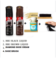 Combo of shoe polish biki black biki brown diamond shoe cream and shoe brush.