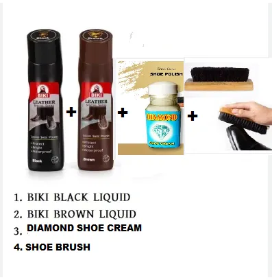 Combo%20of%20shoe%20polish%20biki%20black%20biki%20brown%20diamond%20shoe%20cream%20and%20shoe%20brush%20-%20Image%202