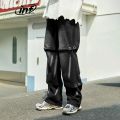 INFLATION Design Streetwear Layered Jeans Men Wide Leg Hip Hop Denim Pants Male Trousers.