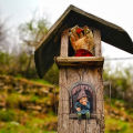 Snicker Boy Design Garden Character Statues Outdoor Funny Statue for Garden Decor Yard Lawn Ornaments. 