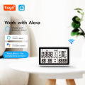 Smart WiFi Temperature Humidity Sensor LCD Display.