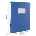 Thickened File Folder Portable A4 Size Multifunctional Document Case Black Blue Pp Plastic Storage Box for Office Use Home. 