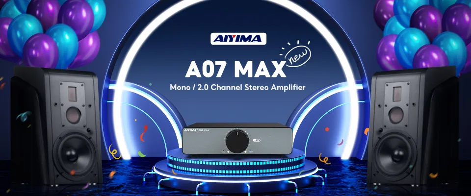 AIYIMA 2Pcs Inch Portable Audio Speaker Ohm Ohm 10W Mini