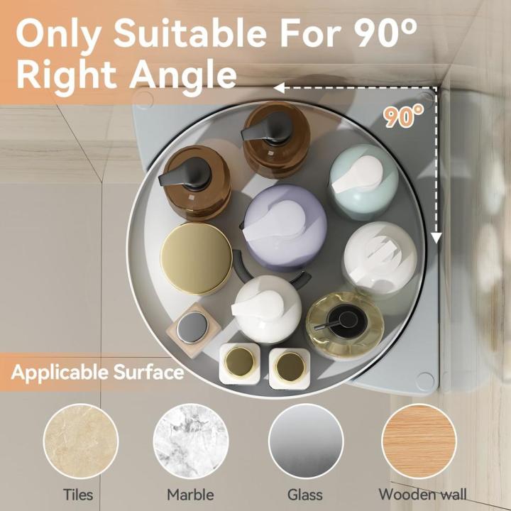Space-saving%20Shower%20caddy%20corner%20Convenient%20Durable%20360%20degrees%20rotate%20Shower%20organizer%20shelves%20Waterproof%20Easy%20to%20install%20Lazy%20Susan%20organizer%20turntable%20for%20Small%20bathrooms%20College%20dorm%20rooms%20Family%20-%20Image%206