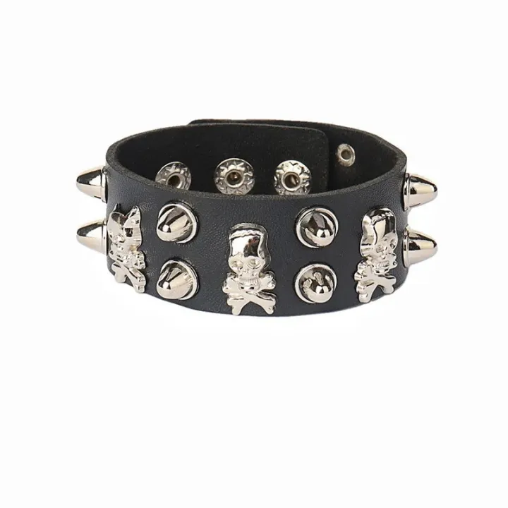 2022%20Skull%20Star%20Heart%20Punk%20Gothic%20Rock%20Three%20Row%20Metal%20Stud%20Spikes%20Rivet%20Pu%20Leather%20Wristband%20Bangle%20Wide%20Cuff%20Bracelet%20Sarcasmsm%20-%20Image%204
