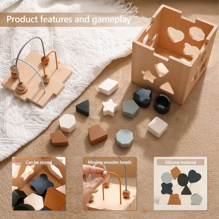 Baby%20Montessori%20Toy%20Geometric%20Shape%20Silicone%20Blocks%20Wooden%20Box%20Shape%20Matching%20Stacking%20Toddler%20Toys%20Puzzle%20Early%20Education%20Toy%20-%20Image%205