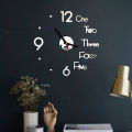 The New Acrylic DIY Wall Clock is Beautiful Fashionable Simple and Unique in Style with 3D Numbers and English Words. 