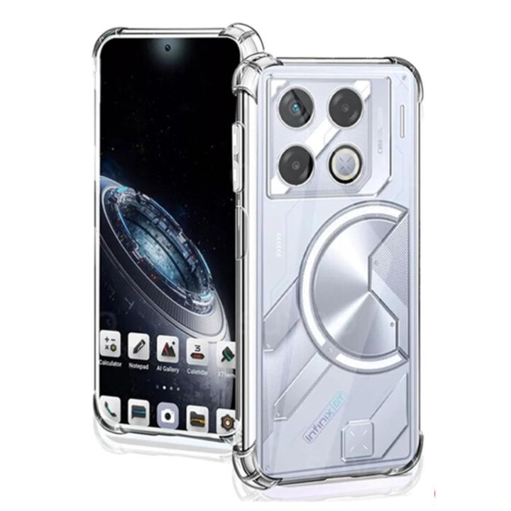 Infinix GT 20 Pro 5G Premium Silicone Case Crystal Clear Soft TPU Ultra-Thin Transparent Flexible Protective Mobile Phone Back Cover