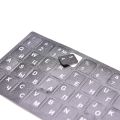 【Toy life hall】Russian Computer Keyboard Layout W/ & Amp White Letters. 
