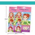 Fun Diy Child Sticker Dress-up Game Cartoon Animal Face Change Sticker Book Color Cognitive Puzzle Toy Baby Early Education Gift.