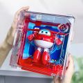 Audi genuine Super Wings toy transparent hangar boxed large transformer robot Jin Xiaowei cool and powerful.
