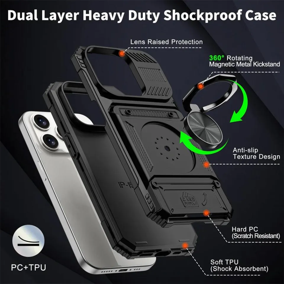 Coque Métal Ultra Robuste 360° Pour IPhone - Protection Choc Et Anti-rayure