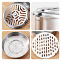 【No-profit】 Mosquitoes Coil Holder Tray Frame Stainless Steel Round Rack Plate for Spirals Incense. 