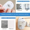 2pcs Self Adhesive Curtain Rod Bracket Universal Curtain Rod Holders Drilled or Self-Adhesive Curtain Rod Hooks Bathroom Kitchen. 