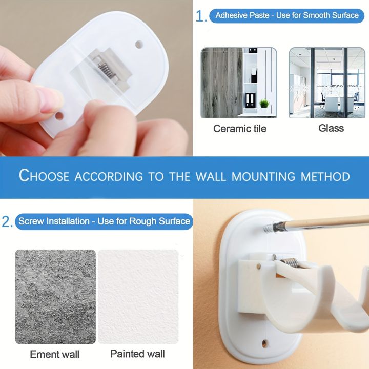 2pcs%20Self%20Adhesive%20Curtain%20Rod%20Bracket%20Universal%20Curtain%20Rod%20Holders%20Drilled%20or%20Self-Adhesive%20Curtain%20Rod%20Hooks%20Bathroom%20Kitchen%20-%20Image%204