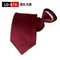 Pre-tied Necktie For Men Women Paisley Style Zipper Tie Plaid Stripes Jacquard Classic 8cm Business Tie Men Wedding Accessories.