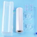 1 PC Cling Wrap Cutter Crystal Food Wrapping Plastic Dispenser Film Roll Plastic Food Wrap Dispenser Cutter Cutter Box Food Wrapping Cling Film Food grade PE film. 