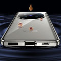 Double-sided Glass Phone Case for Vivo X100 Ultra Magnetic Case For Vivo X100S Pro 360° Full Protection Anti-fall Back Cover.