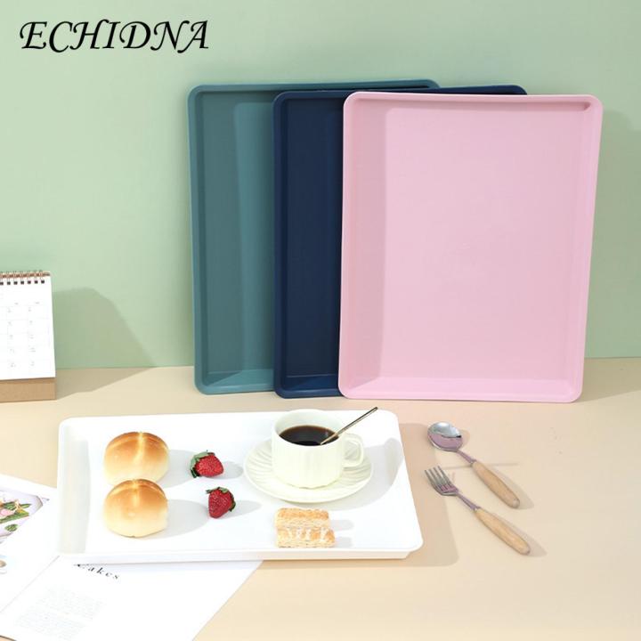 Dessert Tray Large Capacity Non-slip Food Serving Tray Bpa-free Reusable Plastic Tray for Fruits Cookies Desserts Southeast Asian Buyers' Choice