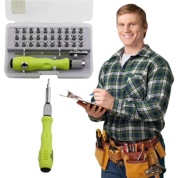 32%20In%201%20Multipurpose%20Screwdriver%20kit%20Electronic%20Repair%20Tool%20-%20Green%20&%20Silver%20-%20Image%205