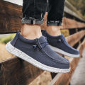 Spring Summer Classic Blue Mens Canvas Loafers Big Size 48 Comfortable Platform Shoes Casual Men Flats Low Shoes Men Espadrilles Wearhouse. 
