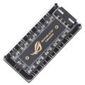5V 3 pin ARGB Cable Splitter Hub ASUS AURA SYNC RGB Fan Hub Adapter SATA Power Extension Cable Adapter for PC RGB Fan Cooler.