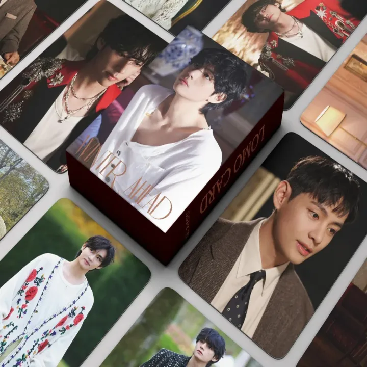 V%20Taehyung%2055Pcs/Box%20K-POP%20BTS%20DECO%20KIT%20Photocard/Lomocard%20-%20Image%203