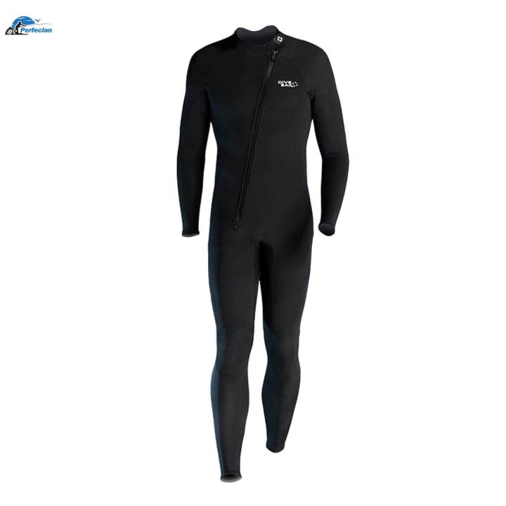 Diving%20Wetsuit%20Waterproof%20Zipper%20Swimming%20Costume%20Piece%20Body%20Swim%20suits%20for%20Boating%20XXXL%20Male%20Black%20-%20Image%202