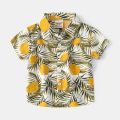Bohemian Summer 2-7Y Boys Kids Shirts Hawaiian Short-sleeved Shirts Soft Comfortable Printed Shirts Casual for Children T-shirts. 