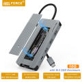 M.2 SSD enclosure type c docking station Hdmi ethernet RJ45 adapter nvme usb for macbook air switch Thunderbolt dell laptop pc.