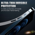 Carbon fiber sticker clear matte phone side film for iPhone 15 14 plus 13 12 Pro Max mini frame protective border hydrogel film.