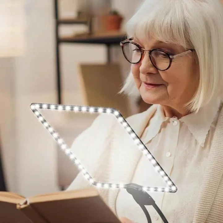 Multifunctional%20Hands%20Free%20Book%20Reading%20Magnifier%20Flexible%20Rechargeable%20Large%20Page%20Magnifier%20with%20Ultra-Bright%20LEDs%20for%20Seniors%20Sewing%20Cross%20Stitch%20Full%20Book%20Page%20Magnifier%20-%20Image%204
