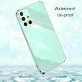 Tokifu For Samsung Galaxy A51 A71 Deluxe Fashion 6D Electroplate Border Shiny Phone Back Cover Soft Silicone Case. 