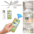LED 40W/30W Ceiling Fan Light E26/27 Socket Fan with Remote Timing Dimming Function Suitable for Living Room Kitchen Bedroom. 
