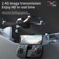 E99 K3 Drone with Dual Front and Bottom Camera with Shock Proof Sensors with 2 Batteries for Beginners. 